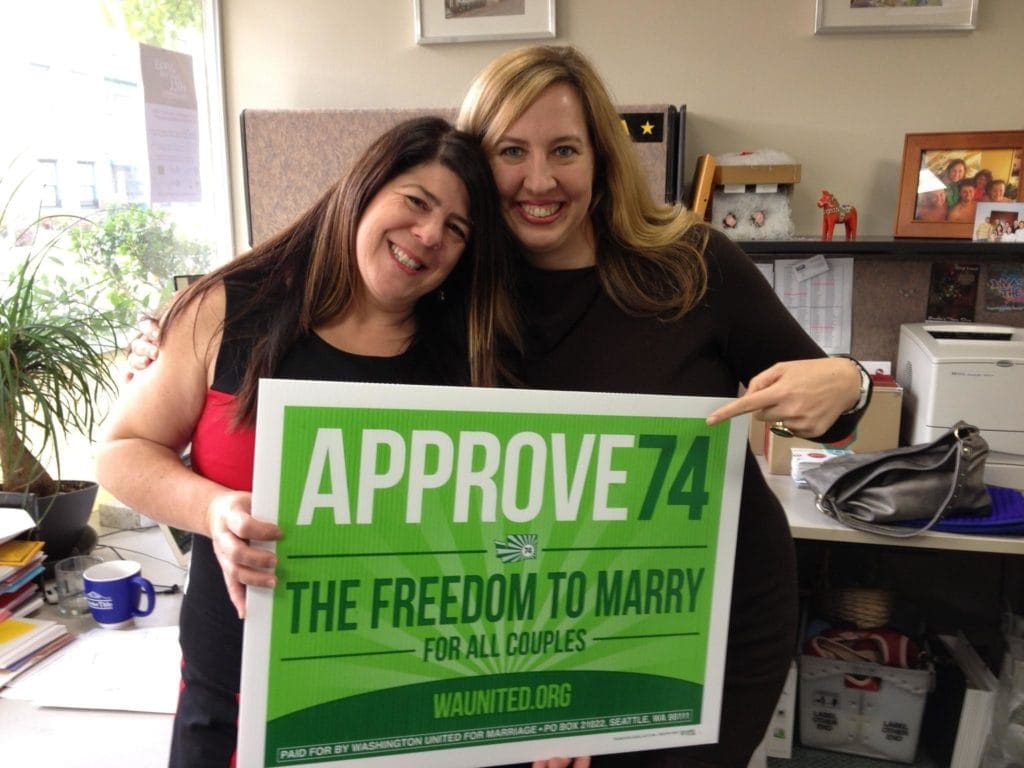 Kim and Chavi Supporting Marriage Equality