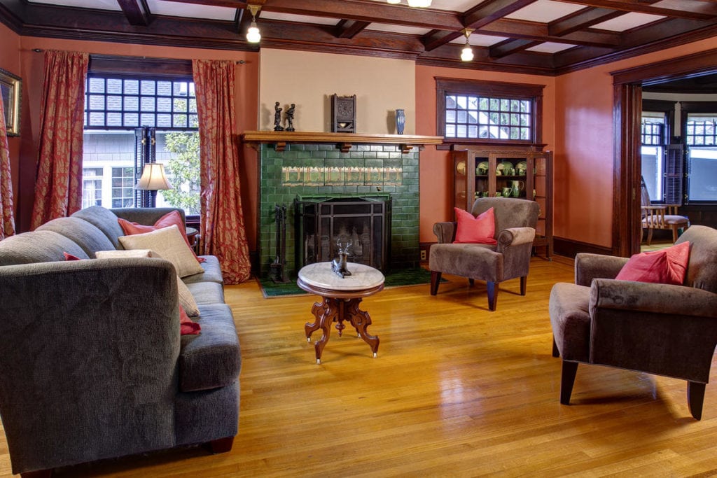 Luxury Montlake Craftsman Living Room - 2