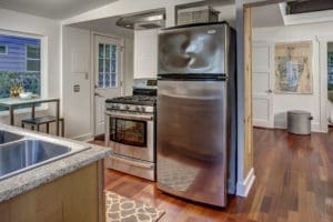 Kitchen welcomes you in after a day shopping at the Ballard Farmers Market. Cook up a tasty Sunday dinner for friends with your finds.