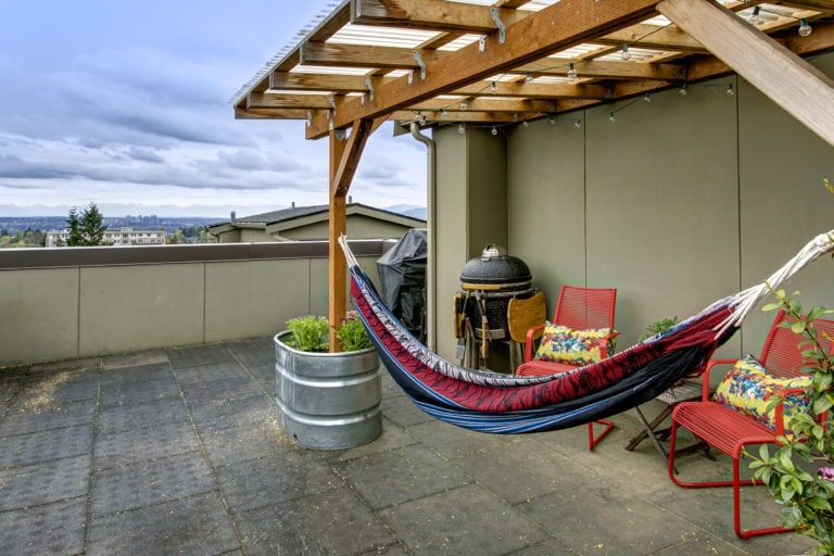 Striking Capitol Hill Townhouse Rooftop Deck