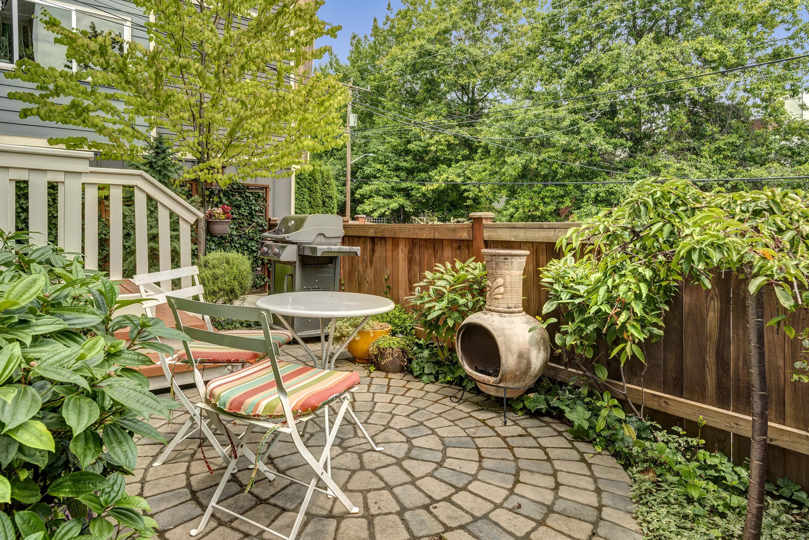 The current owners use this patio year round!