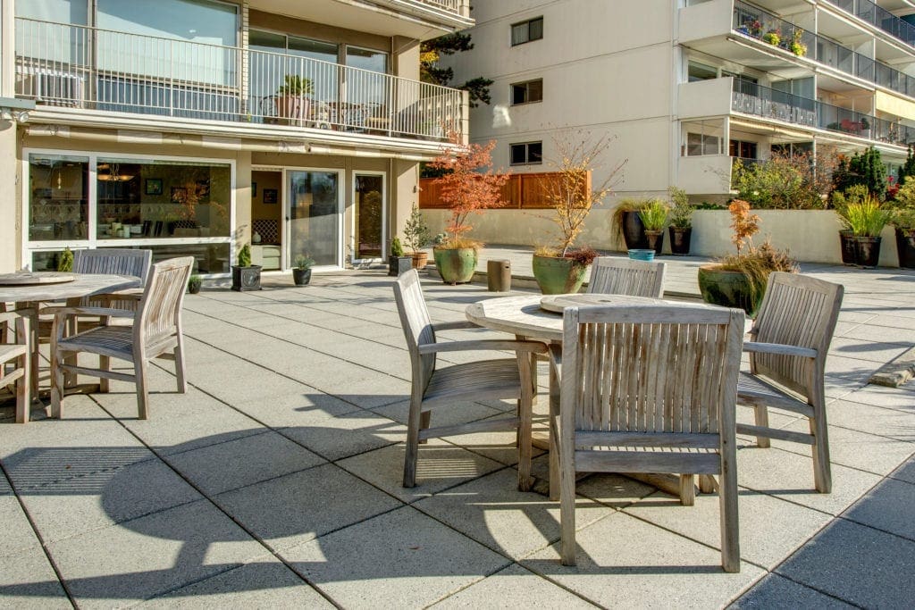 The Highlander Condo on Capitol Hill has one of the most stunning Lake Union view decks just outside our condo's door. 