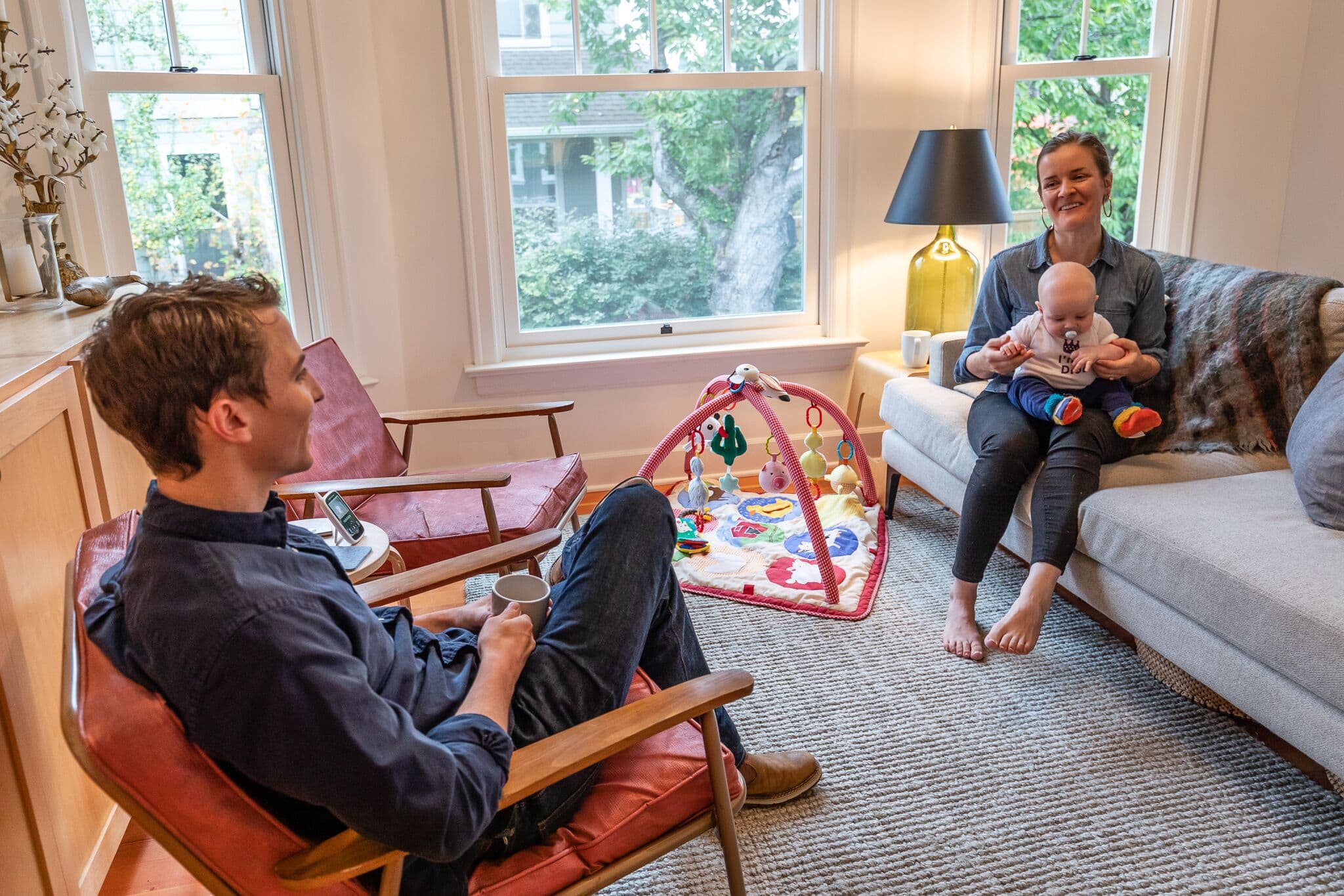 Seatte Home Buyer Stories: Caitlin and Andrew and Charlie in their Hillman City home