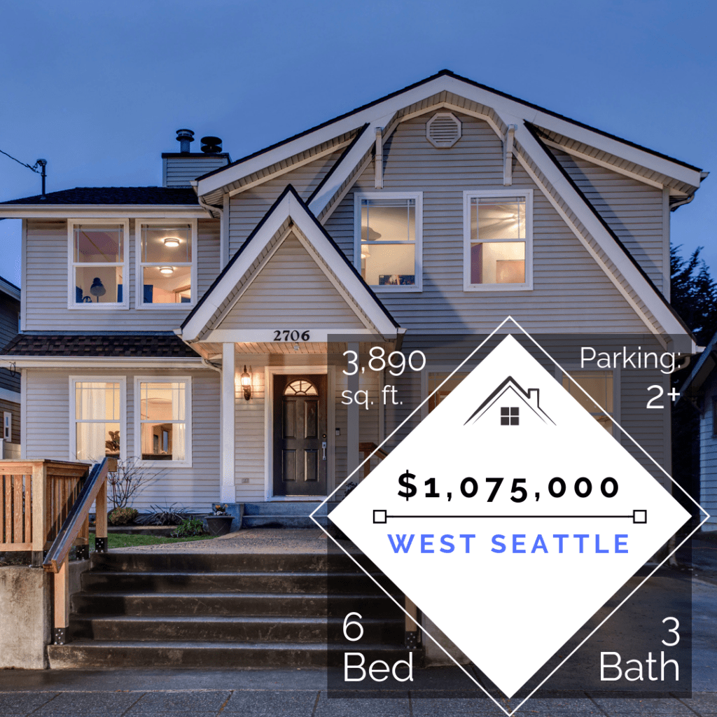 Instagram and Email Marketing Image for this Luxury West Seattle Home