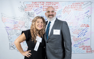 Diva Dwellers and Clients of Seattle Realtor Kim Amie and David Newman at a Political Fundraiser