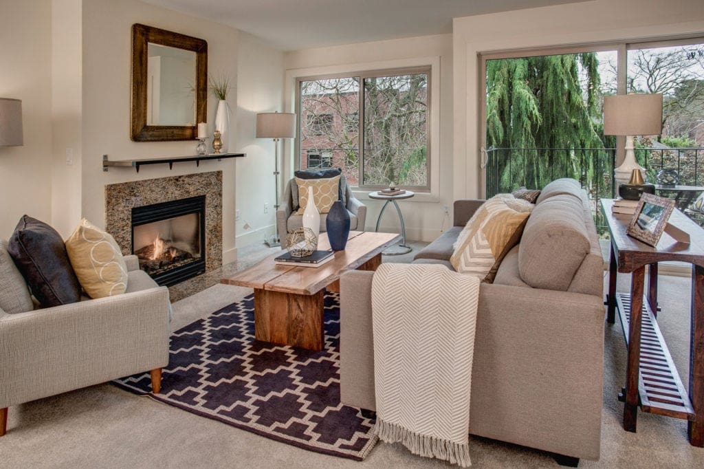 Capitol Hill Seattle Condo Living Room