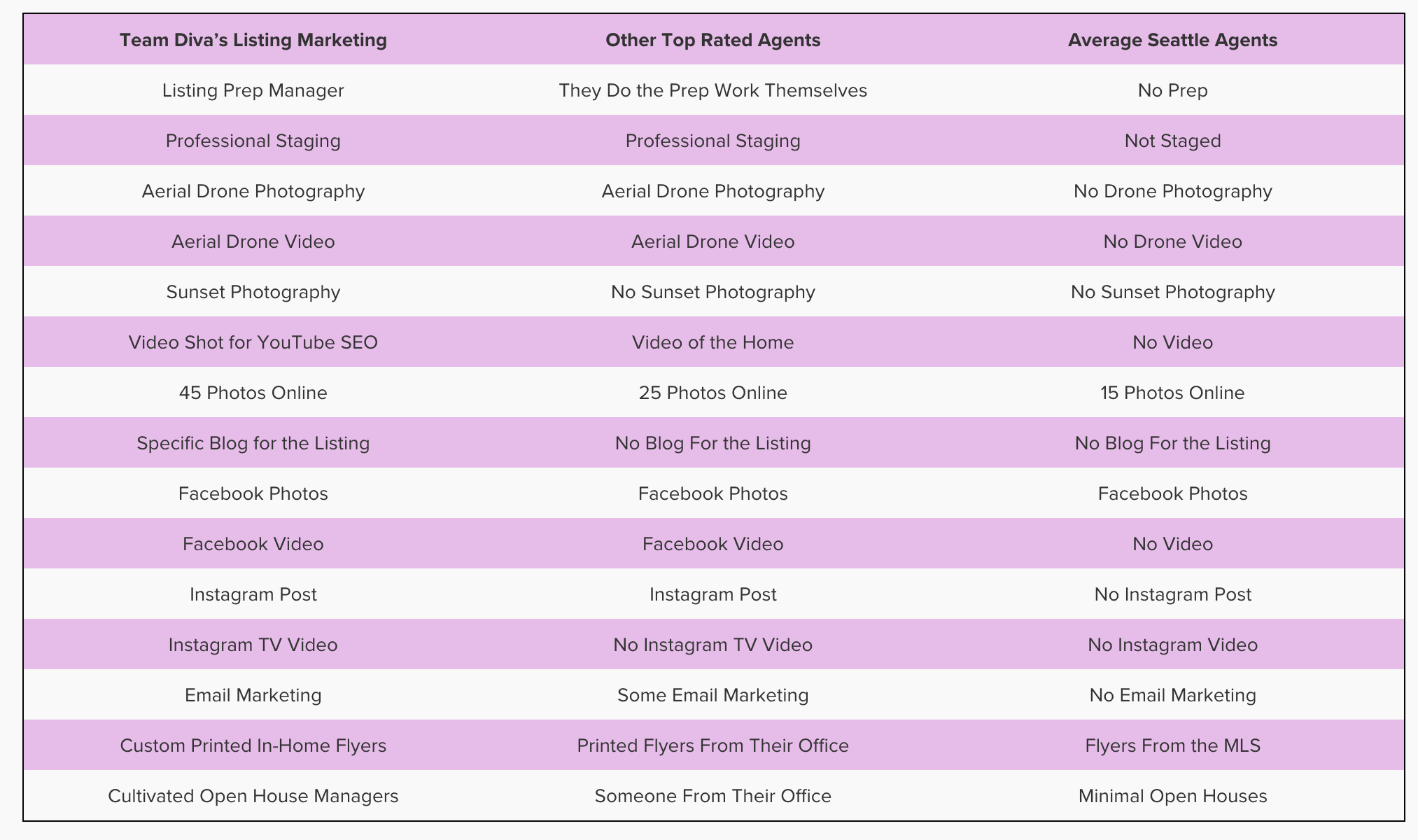 Team Diva's Online Marketing Strategy Compared to Muggle Real Estate Agents