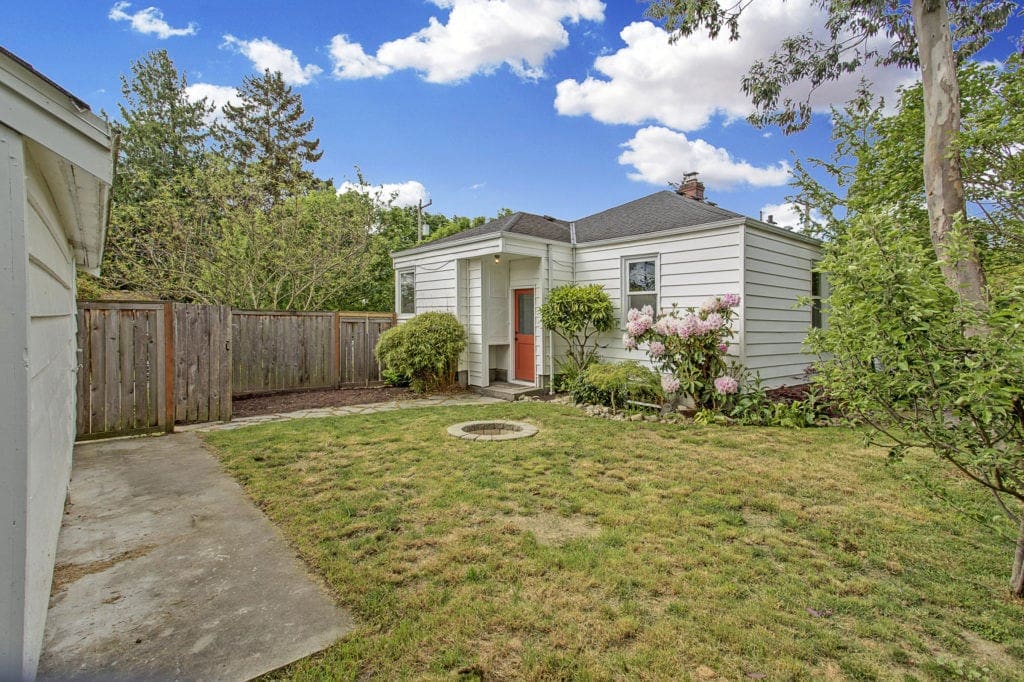 1940's Ballard Home Exterior, Backyard and Firepit