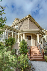 Classic Capitol Hill Home, Front Garden, Exterior, Front Steps, Front Entry, Sunroom