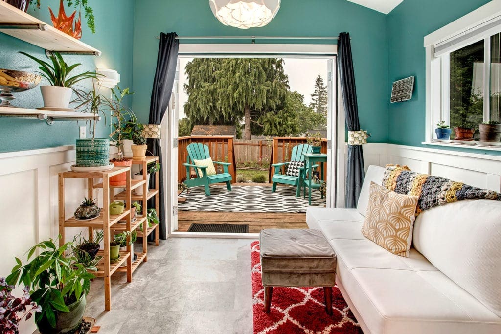 Arbor Heights Home Sunroom, Deck, and Backyard