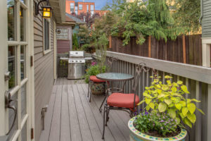 Classic Capitol Hill Home, Back Deck, Kitchen Entry