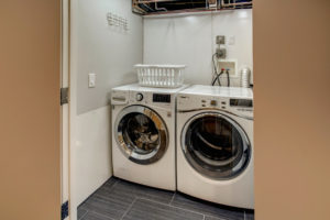 Classic Capitol Hill Home, Basement Living Area, Laundry Closet, Utility Room