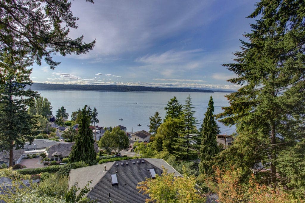 Puget Sound View Mid-Century Home Vashon Island View