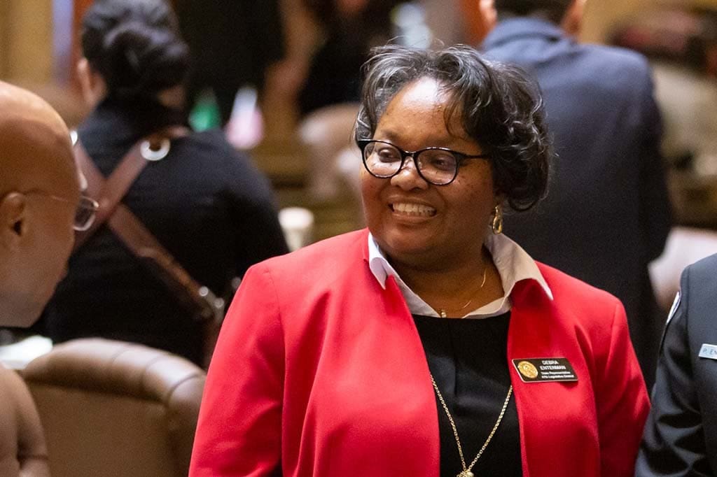 Debra Entenman on Opening day in the Washington State House of Representatives, 2019.