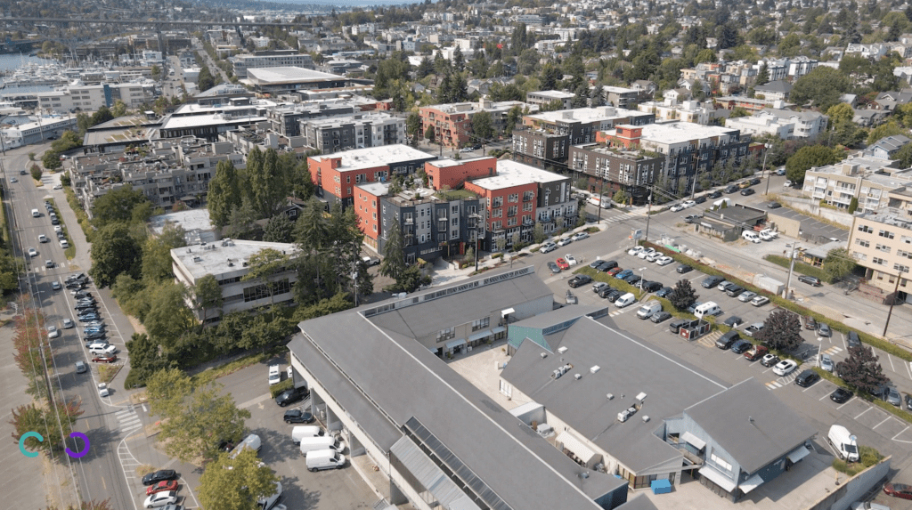 Drone Aerial View of Wallingford, Seattle