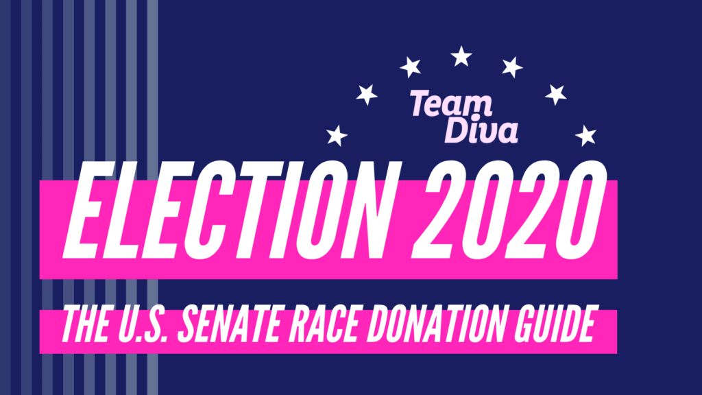 Senate Donation Guide Election 2020 team Diva