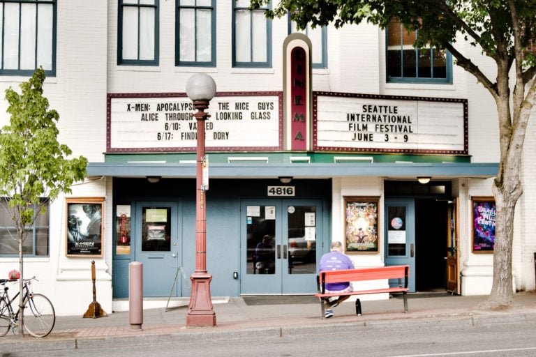 Columbia City Movie theater outside