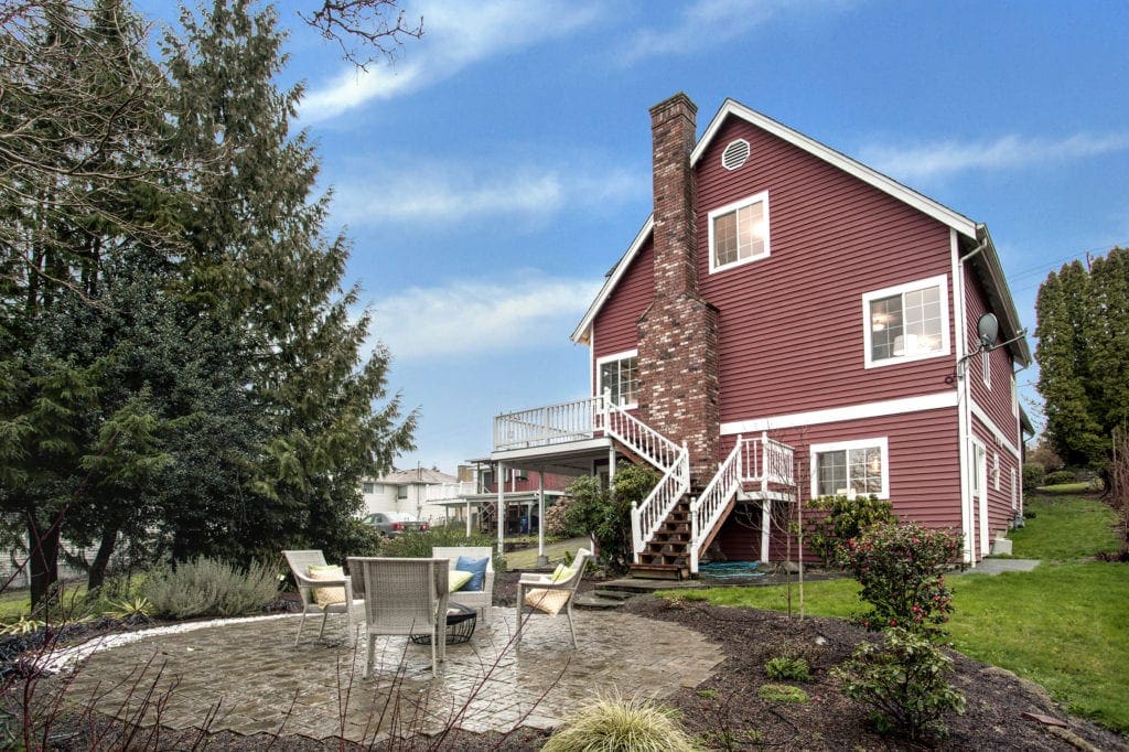 Contemporary Rainier Beach Home, Exterior, Back Yard, Patio, Wrap Around Deck