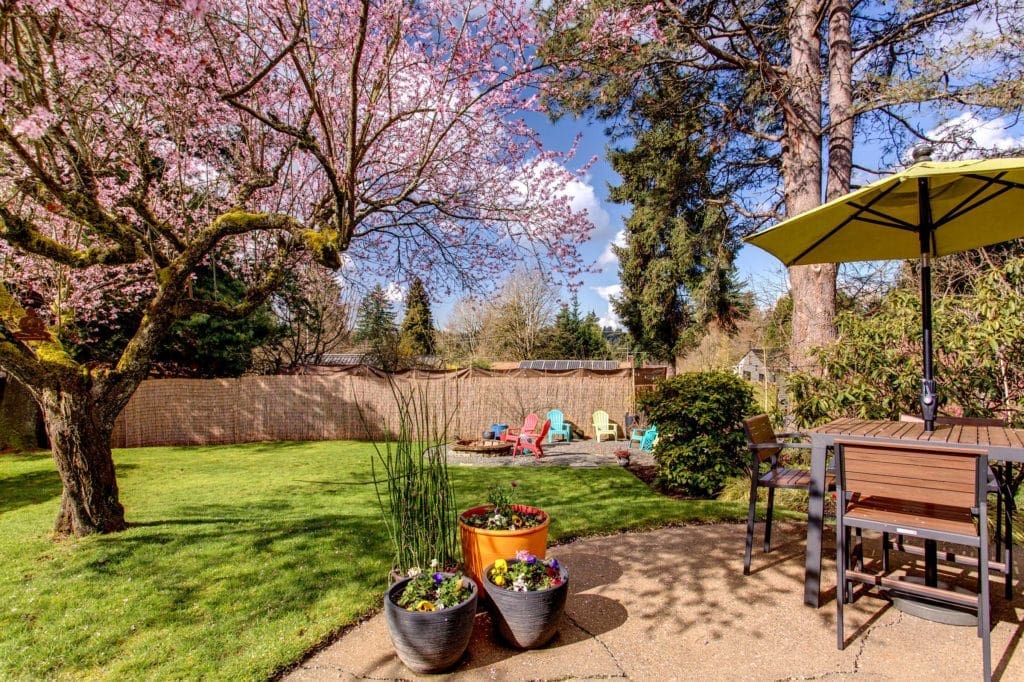 Mid-Century Meadowbrook Home Backyard, Back Patio, Fire Pit