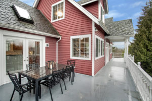 Contemporary Rainier Beach Home, Exterior, Wrap Around Deck, Kitchen Entry, Front Entry, Skylight