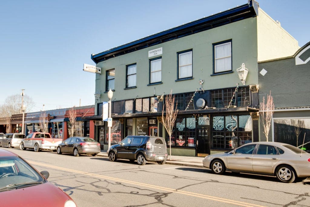 Downtown Kent's historic area. 