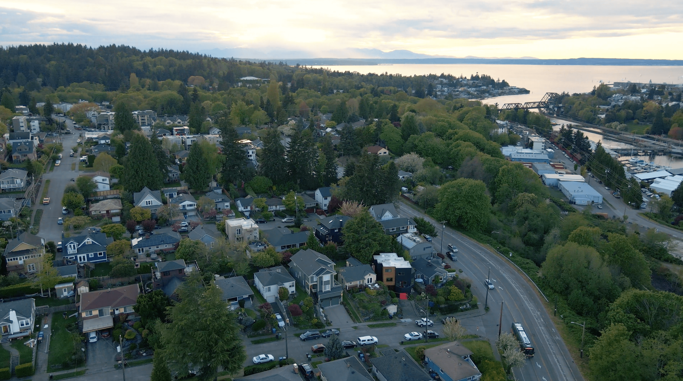 Magnolia Seattle Aerial View