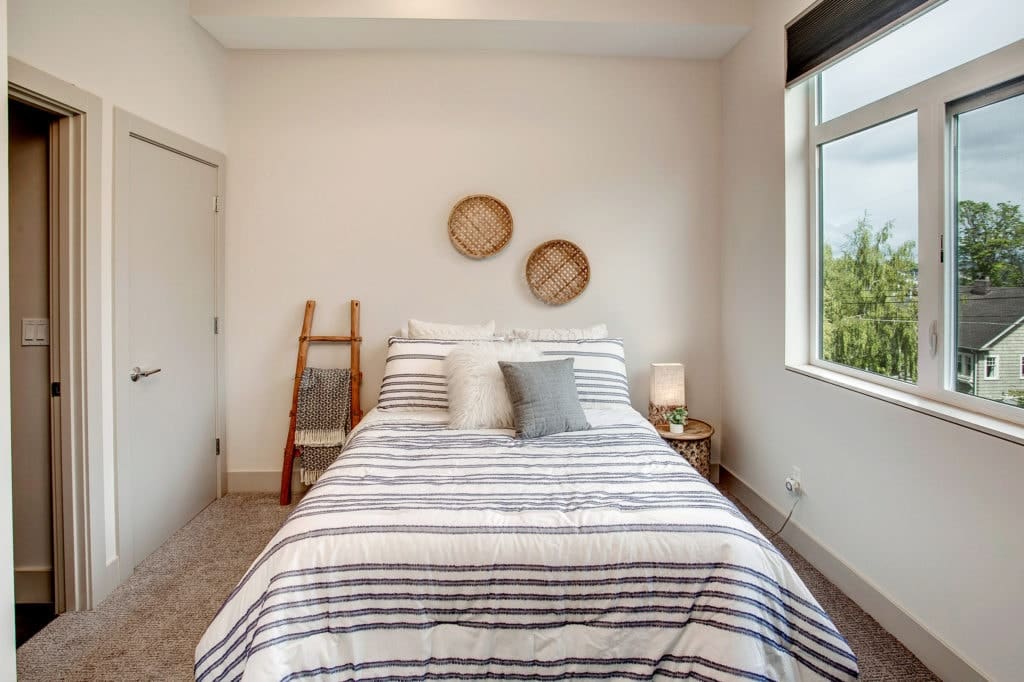 Modern Queen Anne Townhome Entry Level Bedroom Suite