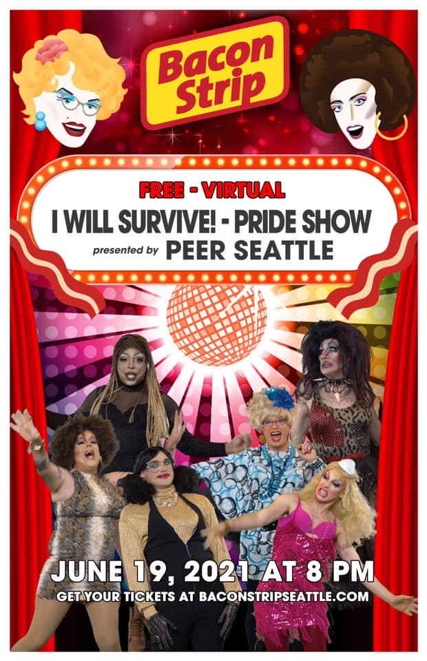 Sylvia O'Stayformore Bacon Stip Seattle Pride 2021