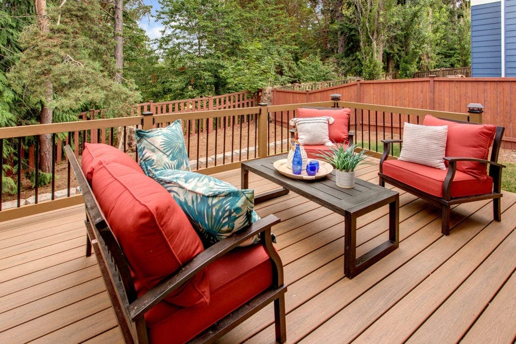 White Center Modern Home Deck