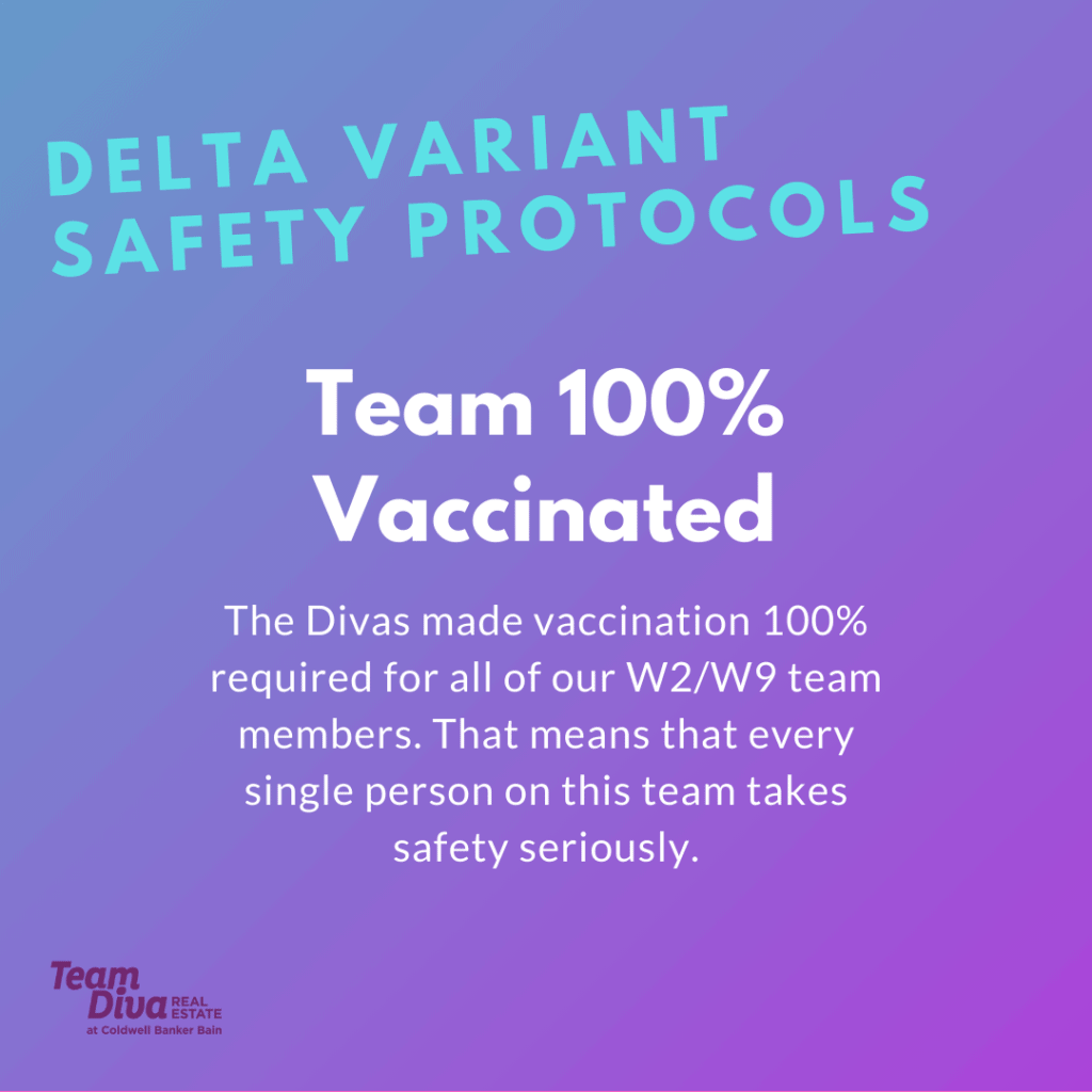 Delta COVID Safety Protocols - team 100 percent vaccinated
