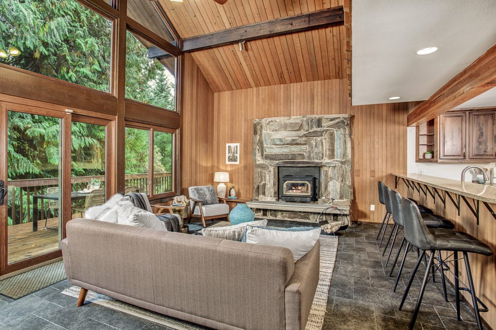 Seattle Mid-Century Home Open Living Area
