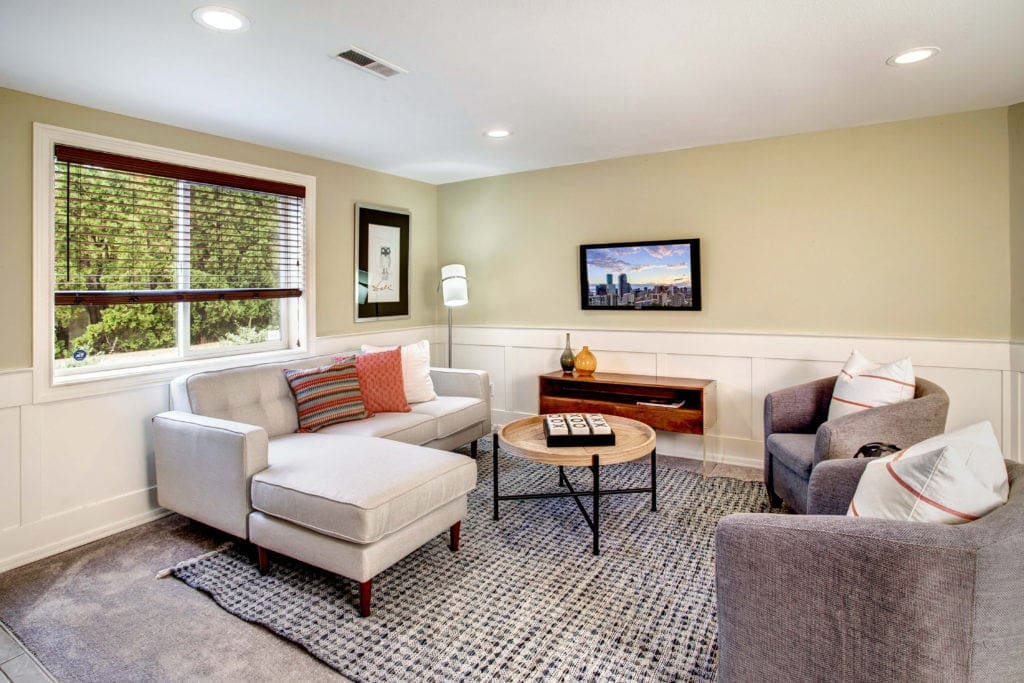 Seward Park Home Basement Living Area