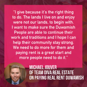 Indigenous People’s Day - Team Diva Pays Rent - MIchael Jouver quote