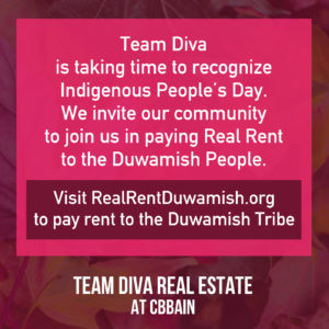 Indigenous People’s Day - Team Diva Pays Rent - Real Rent Duwamish