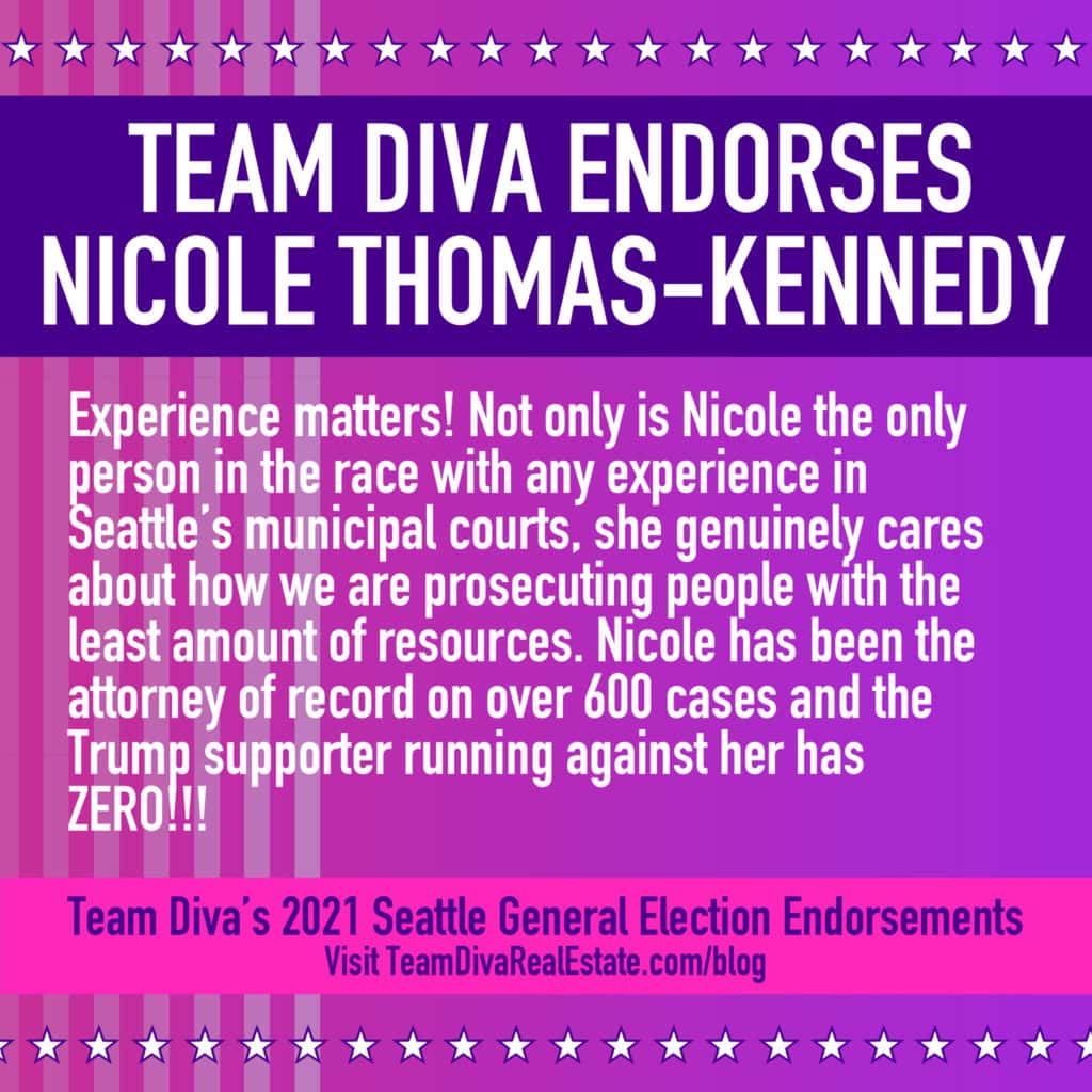 Team Diva Endorses Nicole Thomas-Kennedy Seattle Elections