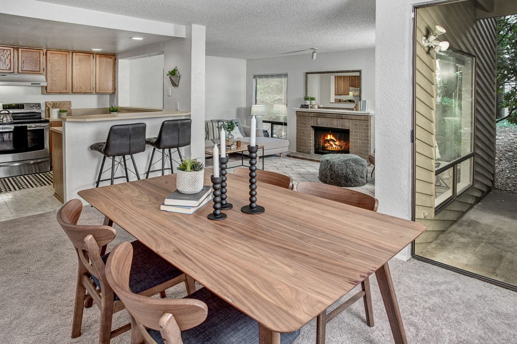 Burien Condo Open Living Area