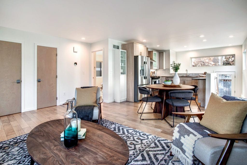 Alki Beach House Open Living Area