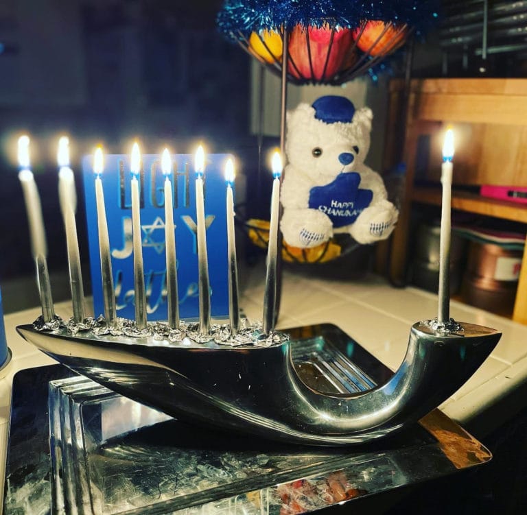 Celebrating Hanukkah in Divaland - Photo of candles