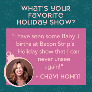 Photo of Chavi quoting what her favorite holiday show is in Seattle
