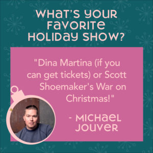 Photo of Michael quoting what his favorite holiday show is in Seattle