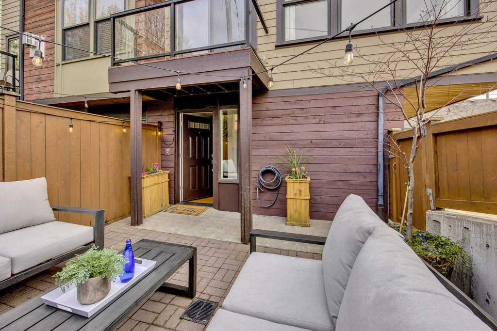 Ballard Townhome Patio and Front Door