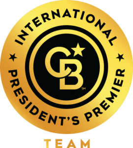 Logo of the international presidents premier award from Coldwell Banker Bain