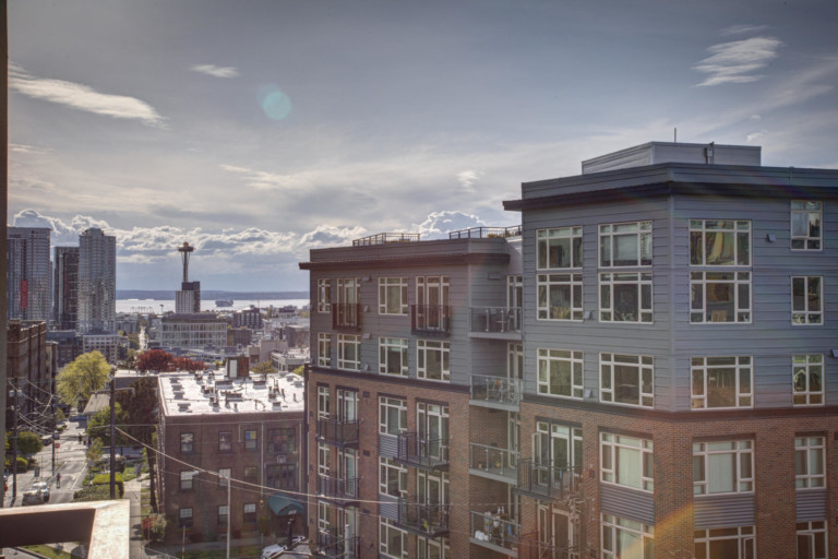Capitol Hill Plaza Condo Space Needle View and Olympic Mountains View
