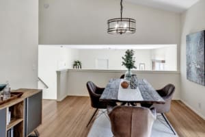 Kenmore Home Dining Area is next to the sunken living room, so you get a cool balcony effect