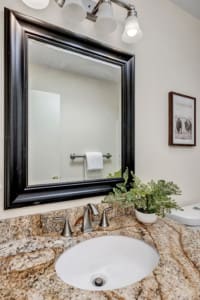 Kenmore Home Upstairs Bathroom mirror and sink