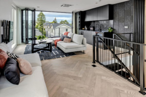 South Lake Union Modern Townhouse top floor entertaining Suite