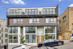 South Lake Union Modern Townhouse Exterior on Hayes