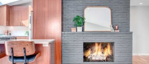 Kenmore Mid-Century Home Fireplace and Kitchen