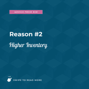 Advice from Kim on why now is a good time to buy in Seattle in 2023 - reason number two - there is higher inventory
