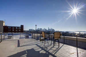 IV West in Queen Anne rooftop with space needle view